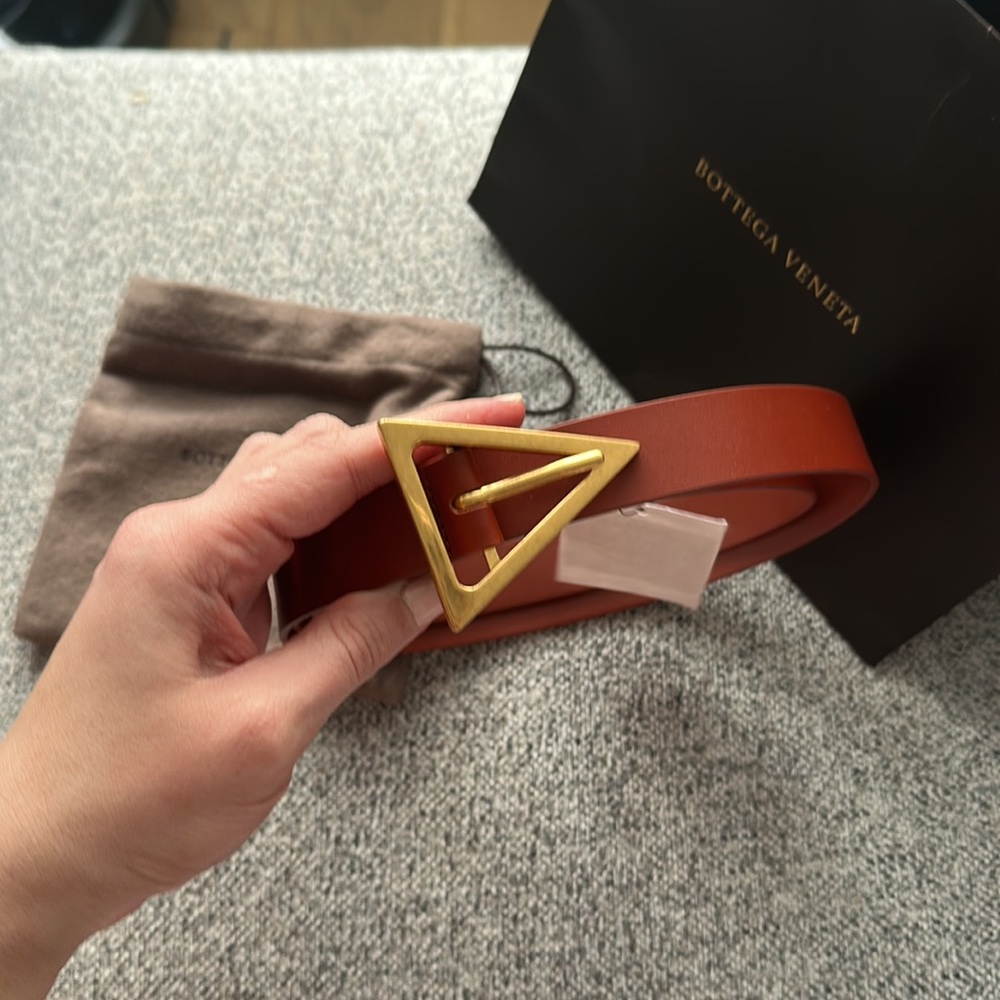 Bottega Veneta triangle belt 95 cm
